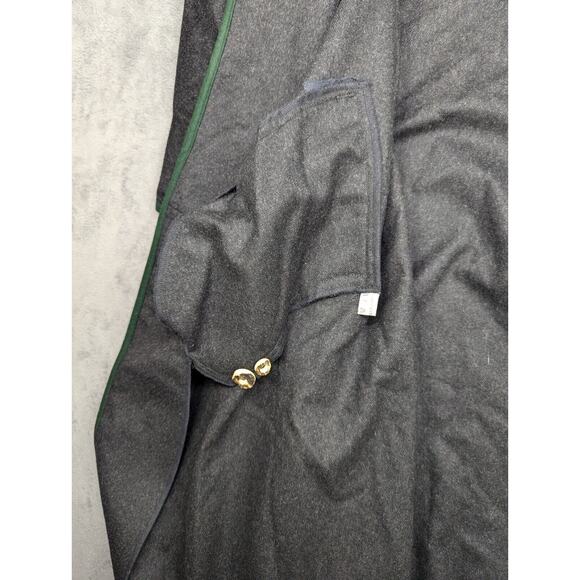 Tostmann Trachten Wool Cape Austria Black Green Trim Button - Picture 13 of 15